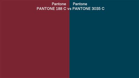 Pantone 188 C Vs Pantone 3035 C Side By Side Comparison