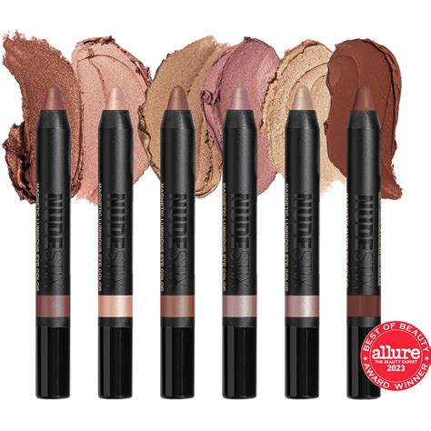 Nudestix Nude Beach Pc Eye Pencil Palette Vegan Cruelty Free Limited Edition Rose Gold Tin