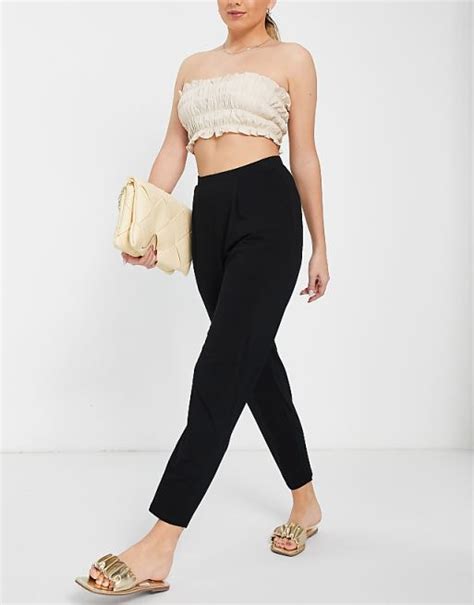 Asos Design Ultimate Peg Trouser In Black Asos