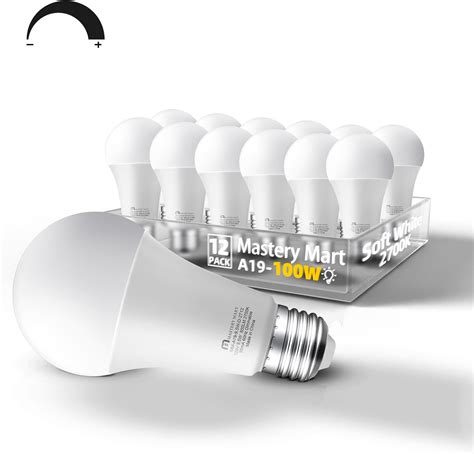 Mastery Mart A Dimmable Light Bulbs W Equivalent K Soft