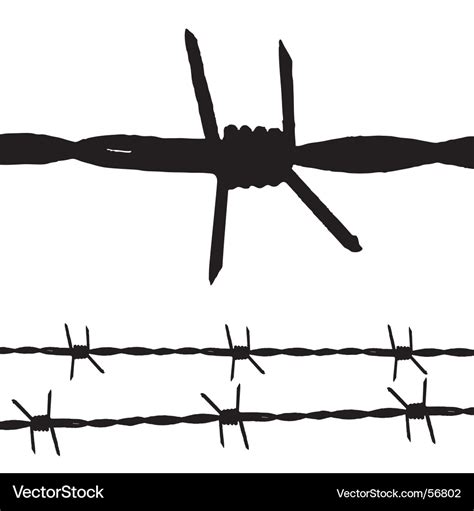 Barbed wire Royalty Free Vector Image - VectorStock