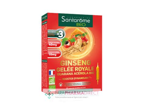 Santarome Bio Ginseng Gel E Royale Guarana Ac Rola Bio Ampoules