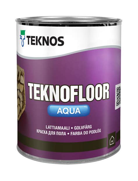 Teknos Teknofloor Aqua Lattiamaali L Pm Valkoinen Pk Puu