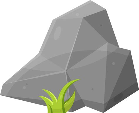 Rock Stones And Boulders In Cartoon Style 8502630 Png