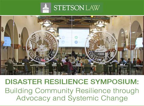 Disaster Resilience Symposium College Of Law