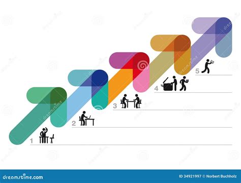 Step By Step Business Strategy Stock Vector Illustration Of Concept