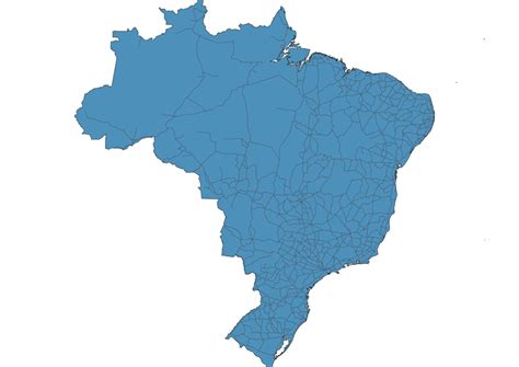 Road Map Of Brazil Svg Vector Map Of Roads