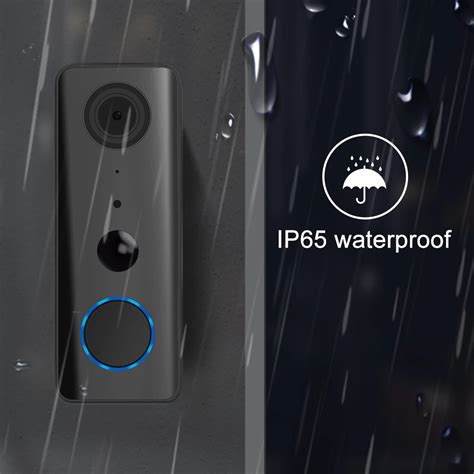 Tuya Smart Video Doorbell Waterproof Night Vision Door Viewer P Fhd