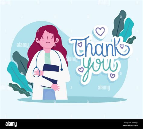 Thank You Doctor Woman Stock Vector Image And Art Alamy