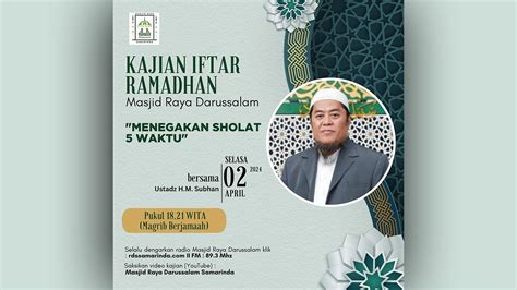 Ceramah Ba Da Subuh Oleh KH M Rasyid S Pdi Tema Taubat Dan