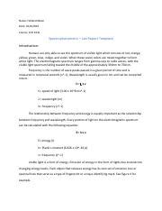 Spectrophotometry Lab Report Template - Spectrophotometry Lab Report ...