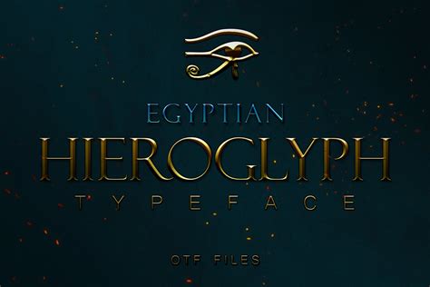 10+ Egyptian Fonts for Mystical Designs - Decolore