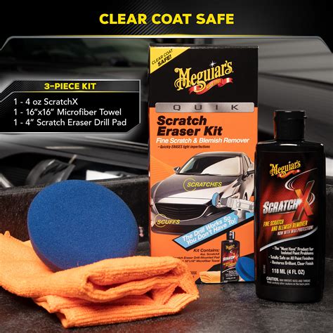 Meguiar's Quik Scratch Eraser Kit, Car Scratch Remover For Repairing Surface Blemishes, Car Care ...