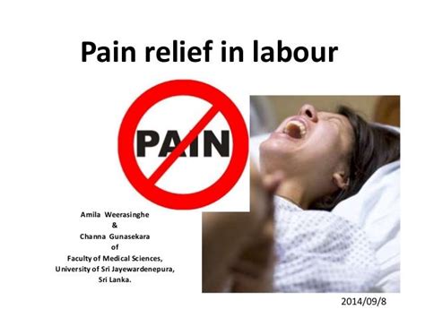 Pain relief in labour