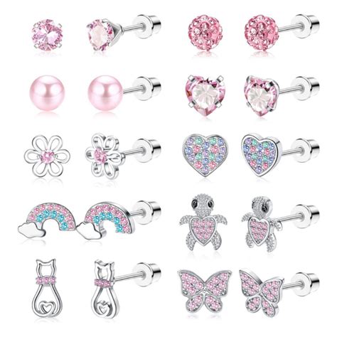 Jewebella Paires De Petites Boucles D Oreilles Hypoallerg Niques