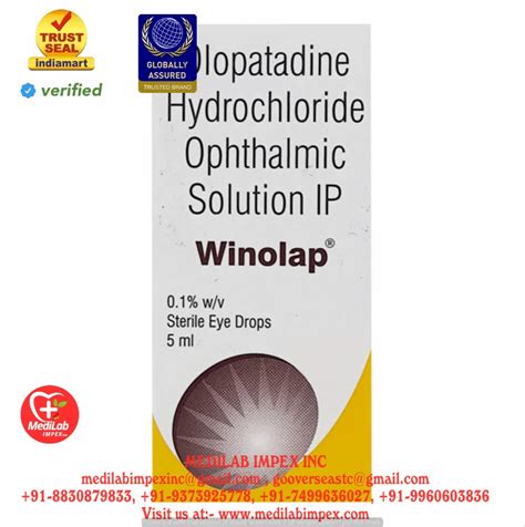 Olopatadine Hydrochloride Eye Drops 0 2 5 Ml At Rs 50 Piece In Nagpur