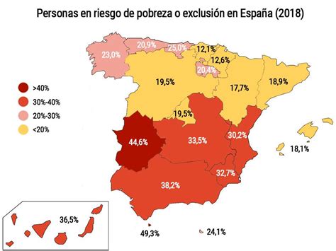 El Mapa De La Pobreza En España