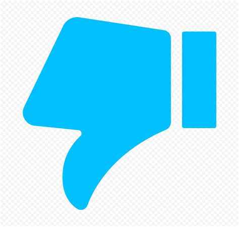 Hd Unlike Dislike Bad Thumb Down Blue Icon Png Citypng