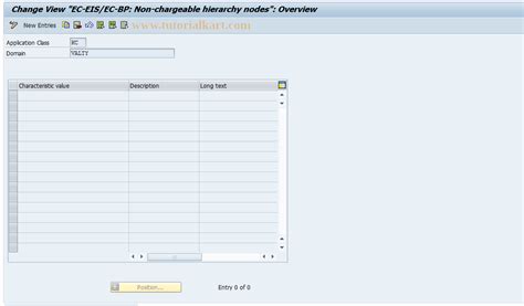 CACS J SAP Tcode Maintain Hierarchy Nodes Transaction Code