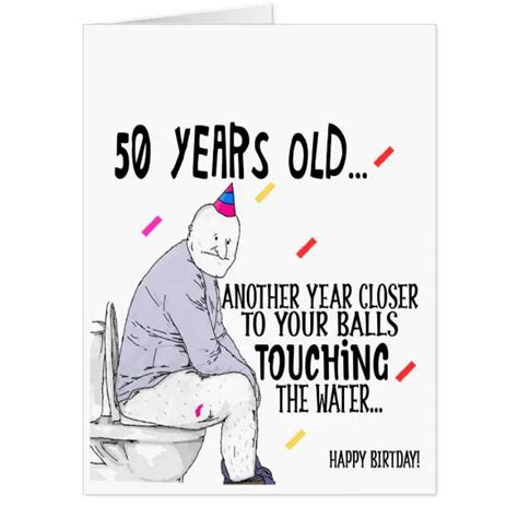 Funny 50th Birthday Card For Him Zazzle