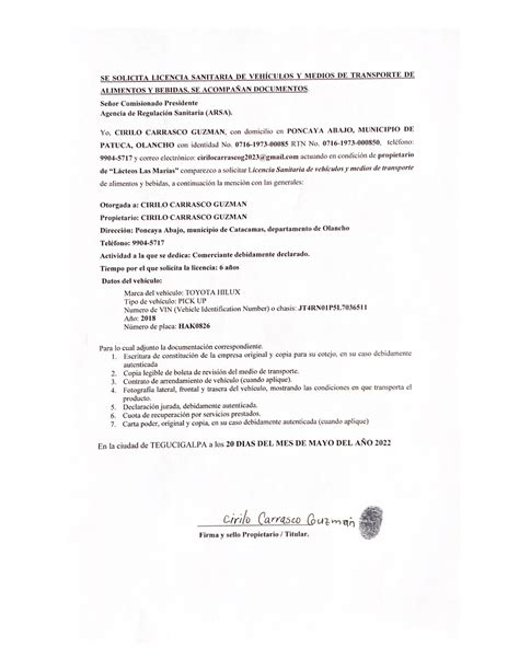 Solicitud De Licencia Sanitaria Derecho Administrativo I Studocu