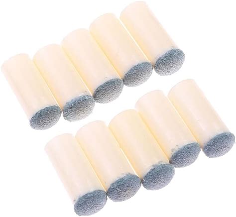 Amazon 10PCS Billard Cue Pool Tips Billiards Leather Head 11MM