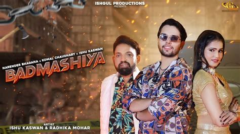 Watch Latest Haryanvi Music Video Song Badmashiya Sung By Narender