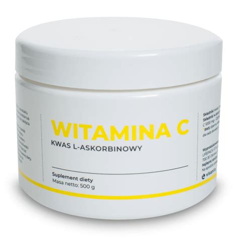 VISANTO Witamina C 100 Kwas L Askorbinowy Proszek 500 G