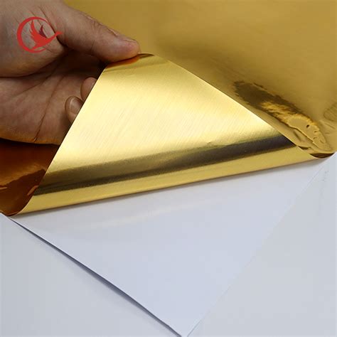 Pet PVC Outdoor Materials Metallic PVC Adhesive Cutting Vinyl Gold