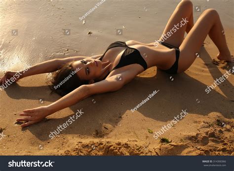 Dark Hair Bikini Images Stock Photos Vectors Shutterstock