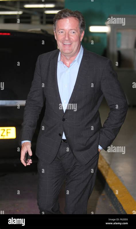 Piers Morgan Outside Itv Studios Featuring Piers Morgan Where London