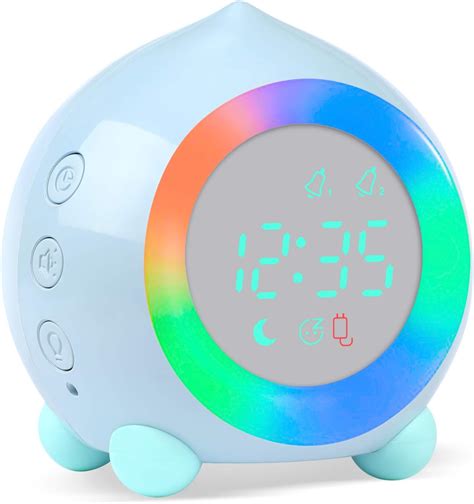 Ayybboo R Veil Enfant Lumineux Led Numerique Lampe R Veil Veilleuse