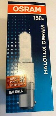 OSRAM Halolux Ceram B15d 150Watt Mat Halogène 64471AM Halogène Lampe