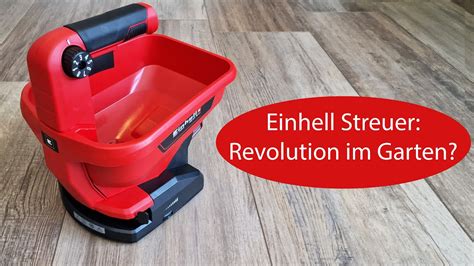 Einhell Akku Universal Streuer Ge Us Li Solo Im Praxistest Youtube