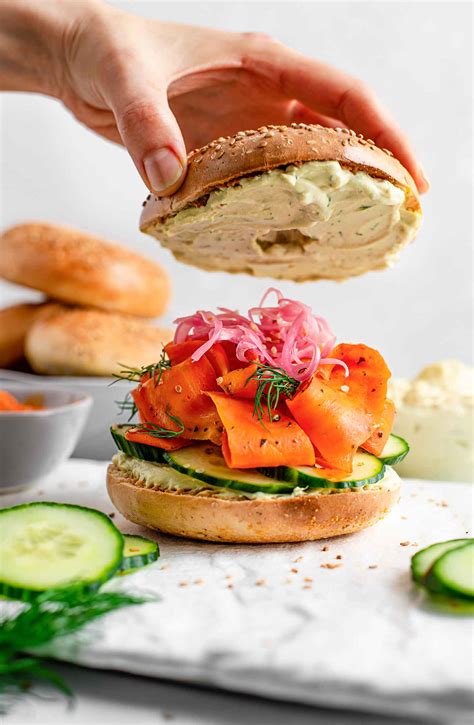 Carrot Lox Bagel Sandwich You Can't Help But Love • Tasty Thrifty Timely