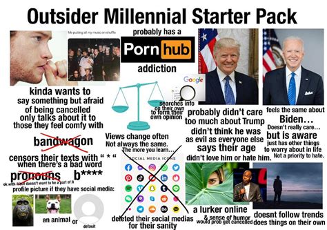 Outsider Millennial Starter Pack Rstarterpacks