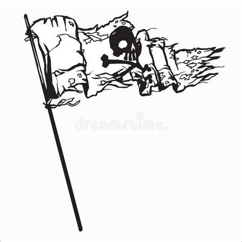 Flag Skull Vector Illustration for Various Design Needs Stock Vector ...