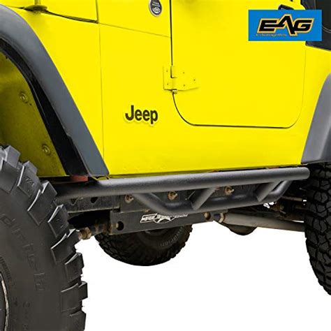 EAG Nerf Bars Side Step Armor Rock Guards Tubular Fit For 87 06