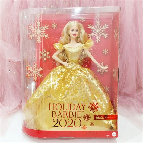 Barbie Signature 2020 Holiday Barbie Doll Blonde Hobbies Toys Toys Games On Carousell