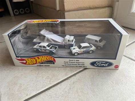 Hot Wheels Premium Ford Race Team Diorama Collector Set Eur Picclick Fr