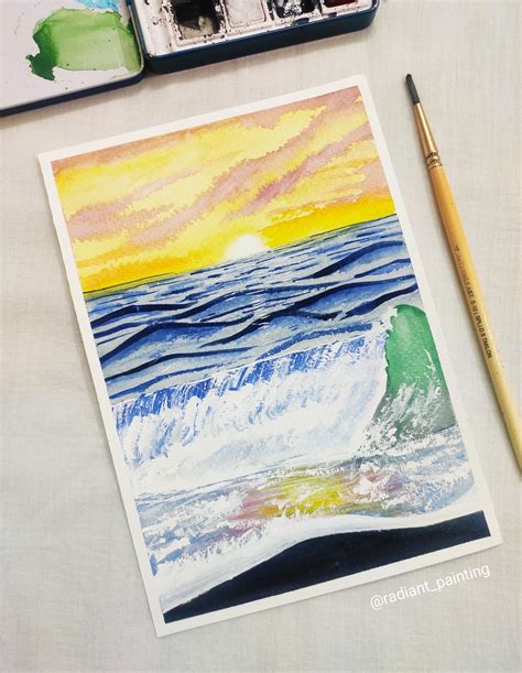 Watercolor Sunset Seascapes | Skillshare Student Project