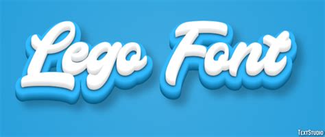 Lego Font Text Effect And Logo Design Font