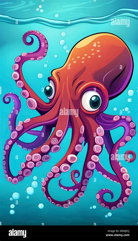 Octopus Cartoon Hi Res Stock Photography And Images Alamy