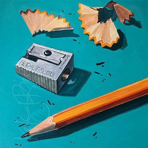 Pencil Sharpener Original Painting – KATE JARVIK BIRCH