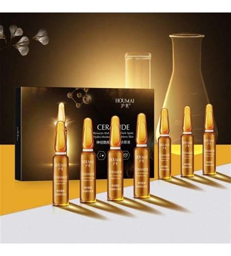 Hyaluronic Acid Vitamin C 24k Gold Retinol Q10 Ceramide Anti Aging Wrinkle Moisturizing Ampoule