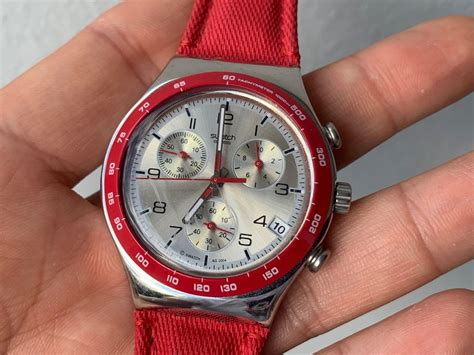 SWATCH chrono aus Stahl läuft 40mm Kaufen auf Ricardo