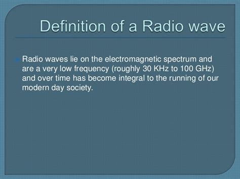 Other uses of radio waves By Alex Richardson