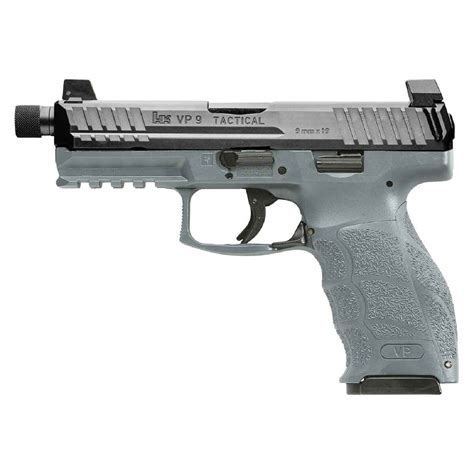 HK VP9 Tactical 9mm Luger 4.7in Gray/Black Steel Pistol - 10+1 Rounds | Sportsman's Warehouse