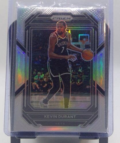 2022 23 Panini Prizm Kevin Durant Silver Prizm Card 10 Brooklyn Nets