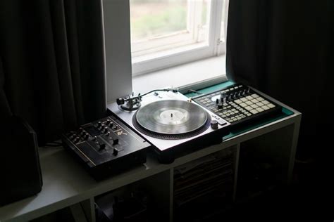 Premium Photo | Vintage vinyl player on the table